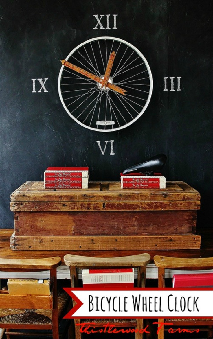 DIY-Bicycle-Wheel-Clock