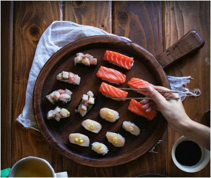 Homemade SushiNigiri and Gunkanmaki Style