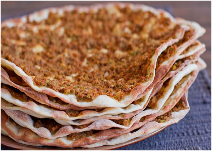 Lahmacun or Turkish Meat Pies