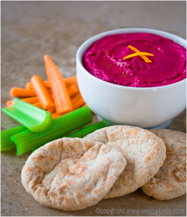Roasted Beet and Orange Dip with Walnuts