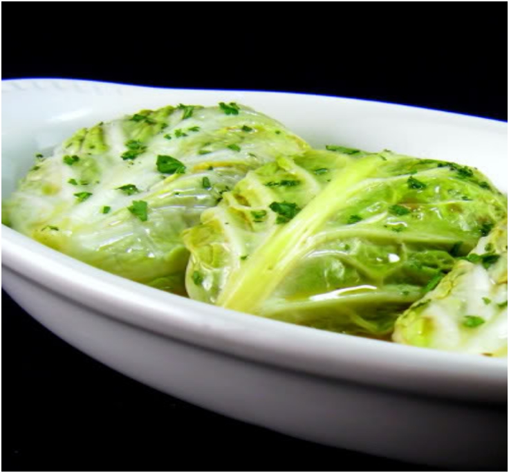 Summer Cabbage Rolls with Leeks, Mushrooms and Slivered Almonds