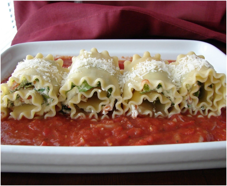 Vegetable Lasagne Rollups