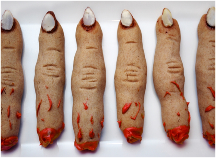 Image result for witch finger cookies