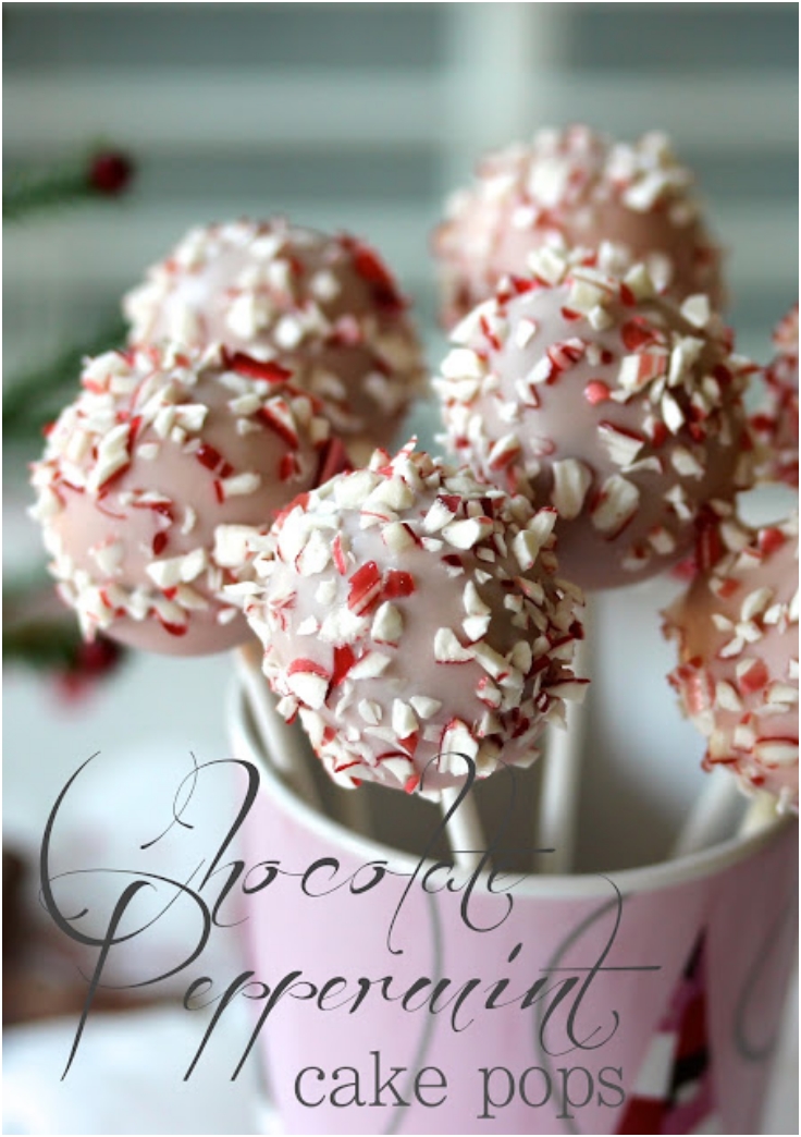 chocolate peppermint cake pops