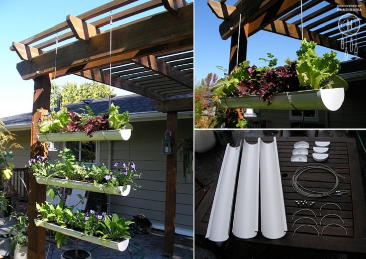 hanging-gutter-garden-collage