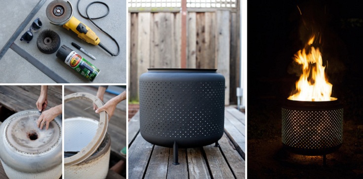 washing-machine-drum-firepit-collage