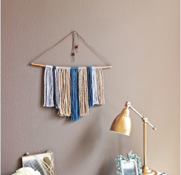 Copper Pipe & Yarn Wall Hanging