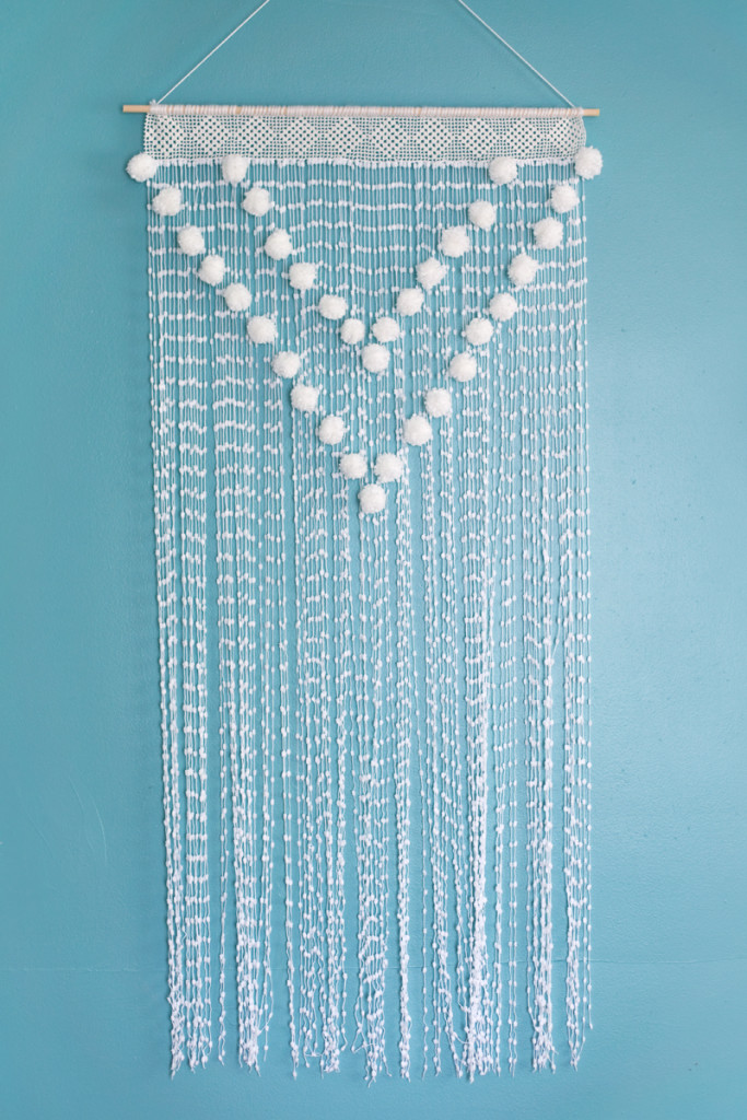 pom pom wall hanging