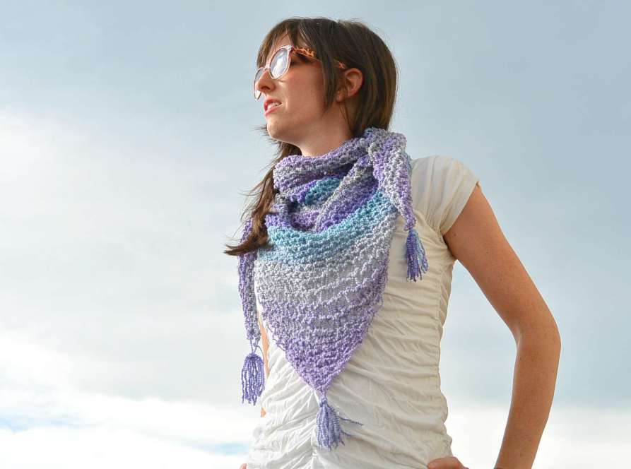 Knit Shawlette Pattern