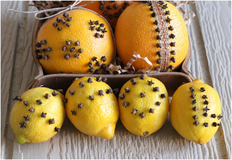 Valencia Orange and Lemon Pomanders