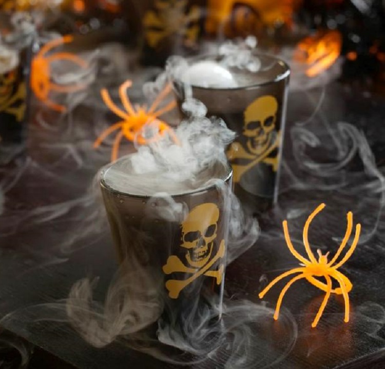 Smoking Skulls Halloween Cocktail