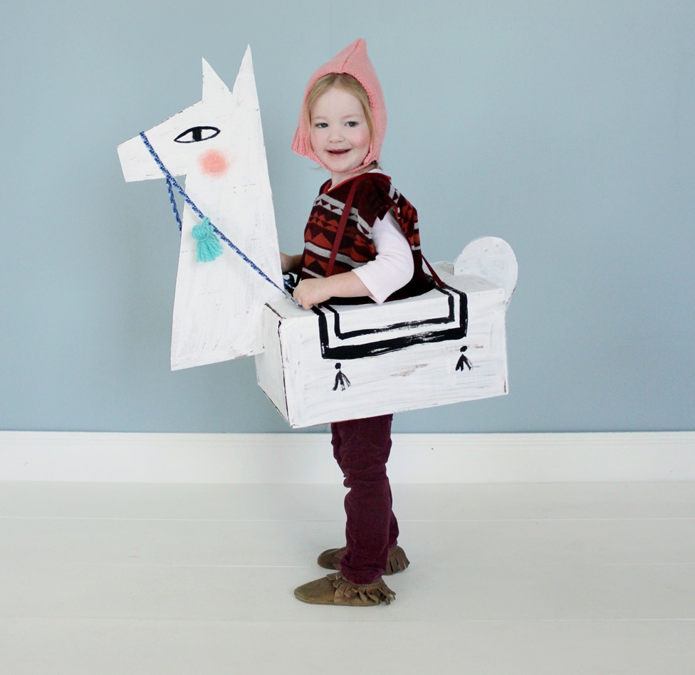 c Cardboard Llama Costume