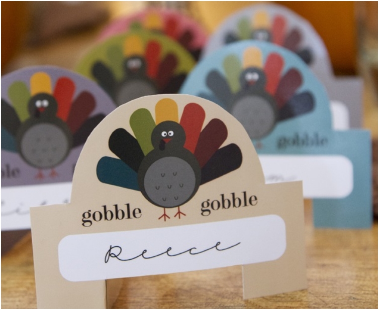 hanksgiving Turkey Placecards Free Printable