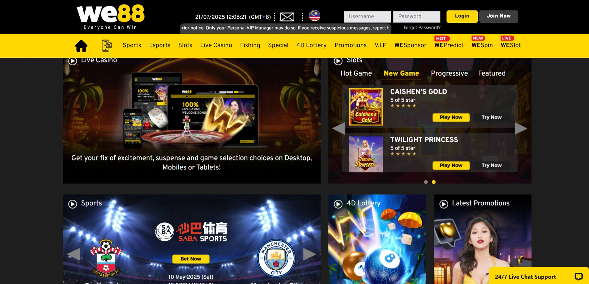 Secure & Fast Access on WE88 Malaysia Platform 